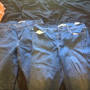 Two pairs of Levi Bootcut jeans. Both size 12